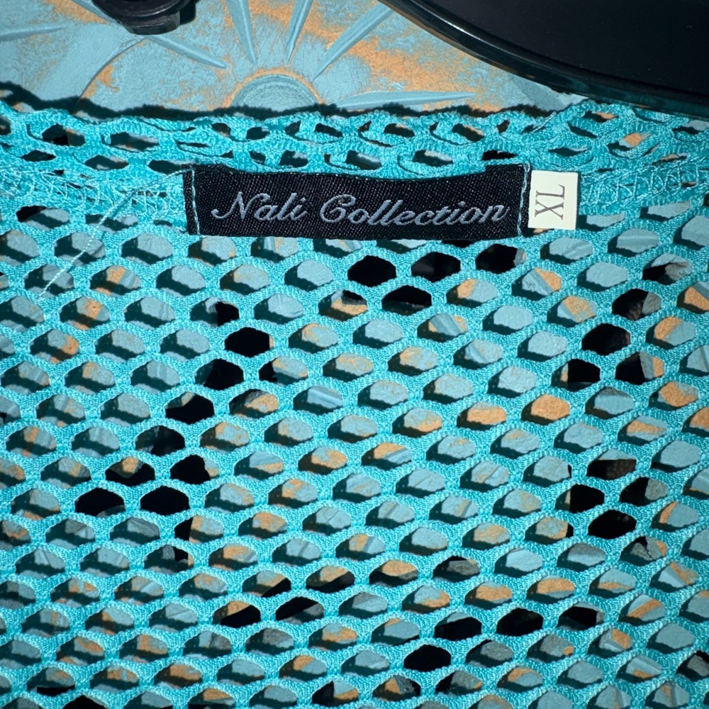 Kalli Collection Turquoise Swim Cover-Up - Picture 3 of 3